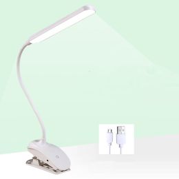 Clip Led Eye Protection Table Lamp Learning Desk Reading Rechargeable