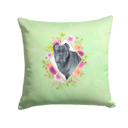 CK4285PW1414 Floral Design with Dog Picture Decor Pillows