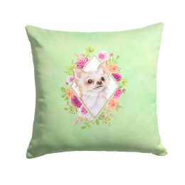 CK4287PW1414 Floral Design with Dog Picture Decor Pillows