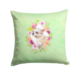 CK4289PW1414 Floral Design with Dog Picture Decor Pillows