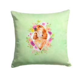 CK4293PW1414 Floral Design with Dog Picture Decor Pillows