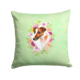 CK4301PW1414 Floral Design with Dog Picture Decor Pillows