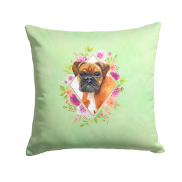 CK4305PW1414 Floral Design with Dog Picture Decor Pillows