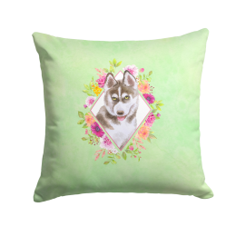 CK4312PW1414 Floral Design with Dog Picture Decor Pillows