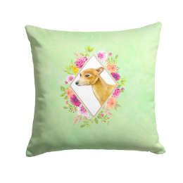 CK4314PW1414 Floral Design with Dog Picture Decor Pillows