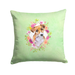 CK4315PW1414 Floral Design with Dog Picture Decor Pillows