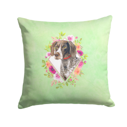 CK4317PW1414 Floral Design with Dog Picture Decor Pillows