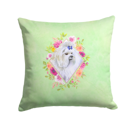 CK4319PW1414 Floral Design with Dog Picture Decor Pillows