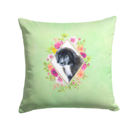 CK4324PW1414 Floral Design with Dog Picture Decor Pillows