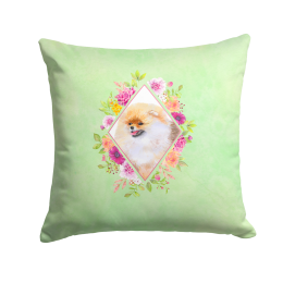 CK4330PW1414 Floral Design with Dog Picture Decor Pillows