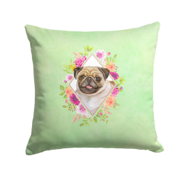 CK4334PW1414 Floral Design with Dog Picture Decor Pillows