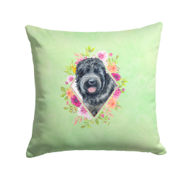 CK4336PW1414 Floral Design with Dog Picture Decor Pillows