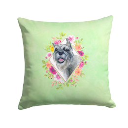 CK4339PW1414 Floral Design with Dog Picture Decor Pillows