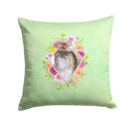 CK4344PW1414 Floral Design with Dog Picture Decor Pillows