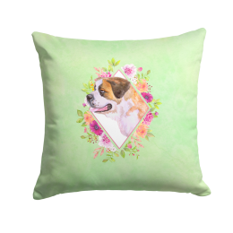 CK4346PW1414 Floral Design with Dog Picture Decor Pillows