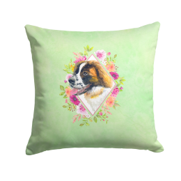 CK4347PW1414 Floral Design with Dog Picture Decor Pillows