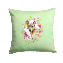 CK4348PW1414 Floral Design with Dog Picture Decor Pillows