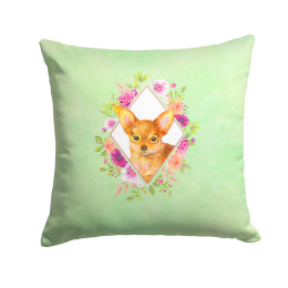 CK4350PW1414 Floral Design with Dog Picture Decor Pillows