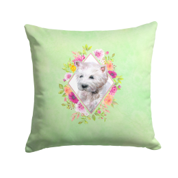 CK4353PW1414 Floral Design with Dog Picture Decor Pillows