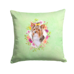 CK4354PW1414 Floral Design with Dog Picture Decor Pillows