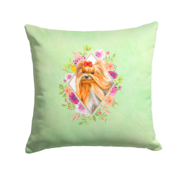 CK4355PW1414 Floral Design with Dog Picture Decor Pillows