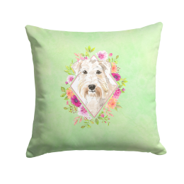 CK4362PW1414 Floral Design with Dog Picture Decor Pillows