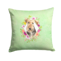 CK4364PW1414 Floral Design with Dog Picture Decor Pillows