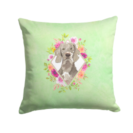 CK4365PW1414 Floral Design with Dog Picture Decor Pillows