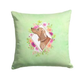 CK4367PW1414 Floral Design with Dog Picture Decor Pillows