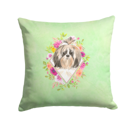 CK4372PW1414 Floral Design with Dog Picture Decor Pillows