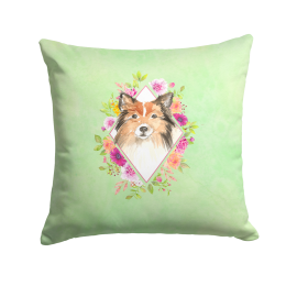 CK4373PW1414 Floral Design with Dog Picture Decor Pillows