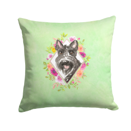 CK4374PW1414 Floral Design with Dog Picture Decor Pillows