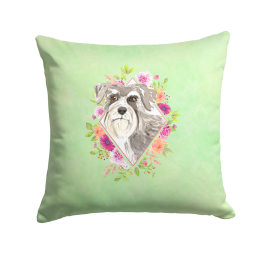 CK4375PW1414 Floral Design with Dog Picture Decor Pillows