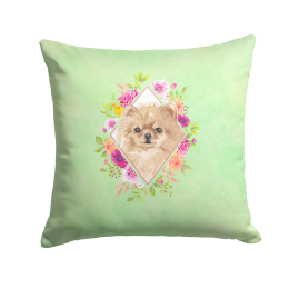 CK4379PW1414 Floral Design with Dog Picture Decor Pillows