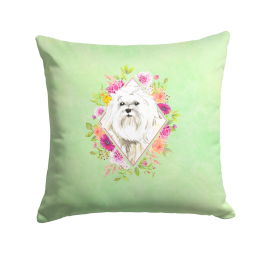 CK4383PW1414 Floral Design with Dog Picture Decor Pillows