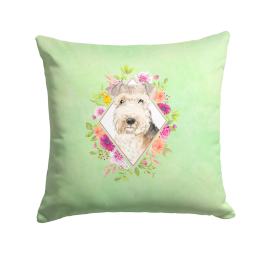 CK4386PW1414 Floral Design with Dog Picture Decor Pillows