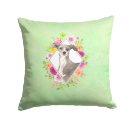 CK4390PW1414 Floral Design with Dog Picture Decor Pillows