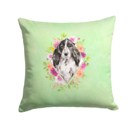 CK4404PW1414 Floral Design with Dog Picture Decor Pillows