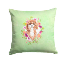 CK4407PW1414 Floral Design with Dog Picture Decor Pillows