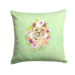 CK4410PW1414 Floral Design with Dog Picture Decor Pillows