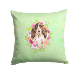 CK4412PW1414 Floral Design with Dog Picture Decor Pillows