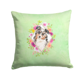 CK4427PW1414 Floral Design with Dog Picture Decor Pillows