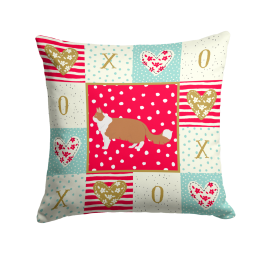 CK5659PW1414 Cat Print Love Fabric Decorative Pillow