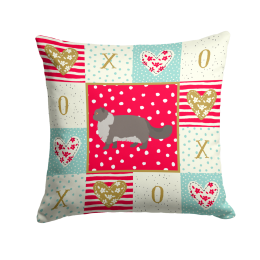 CK5673PW1414 Cat Print Love Fabric Decorative Pillow