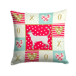 CK5704PW1414 Cat Print Love Fabric Decorative Pillow