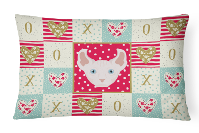 CK5113PW1216 Cat Face Love Fabric Decorative Pillow