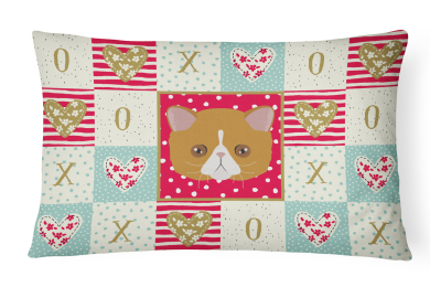 CK5117PW1216 Cat Face Love Fabric Decorative Pillow