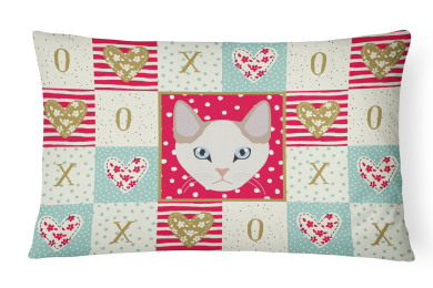 CK5125PW1216 Cat Face Love Fabric Decorative Pillow