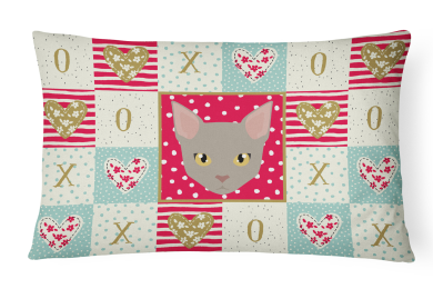 CK5130PW1216 Cat Face Love Fabric Decorative Pillow