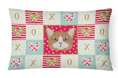 CK5132PW1216 Cat Face Love Fabric Decorative Pillow